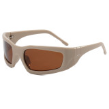 Rectangle Narrow Frame Outdoor Polarized Sunglasses