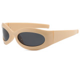 Y2K Retro Small Oval Shades Polarized Sunglasses