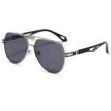 Metal Flat Top Shades Sunglasses