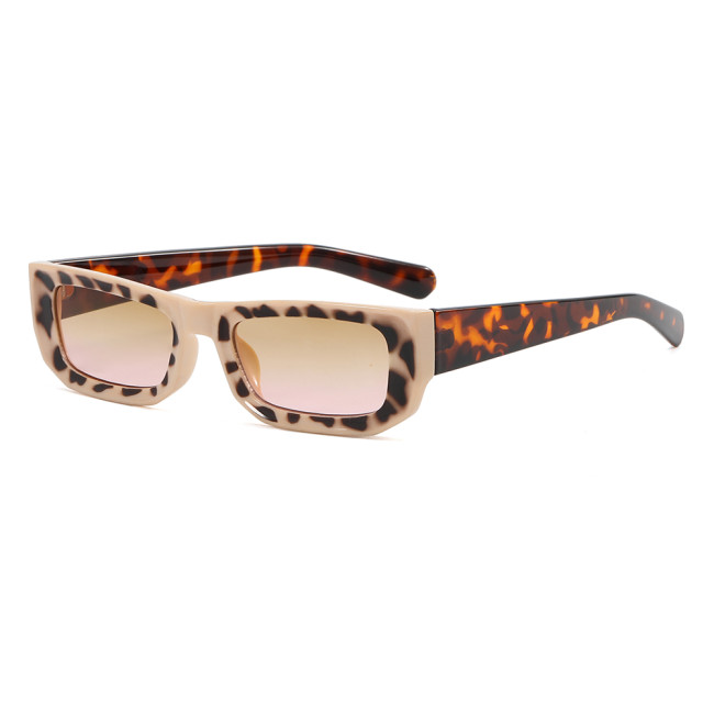Retro Women Rectangle Wide Cat Eye Sunglasses