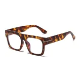 Oversized Flat Top Square Shades Sunglasses