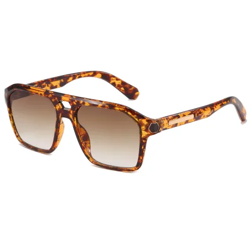 Square Flat Top Pilot Sunglasses