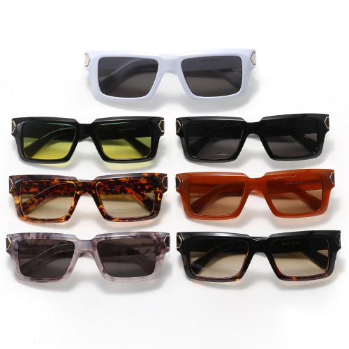 Classic Rectangle Thick Shades Sunglasses