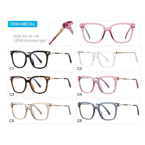 Blue Light Blocking Cat Eye Square Glasses
