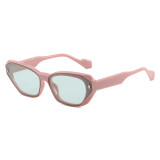 Chic Cat Eye Women Irregular Narrow Sunglasses