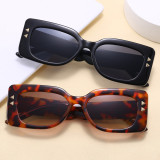 Rectangle Thick Plastic Shades Vacation Sunglasses