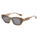 Chic Cat Eye Women Irregular Narrow Sunglasses