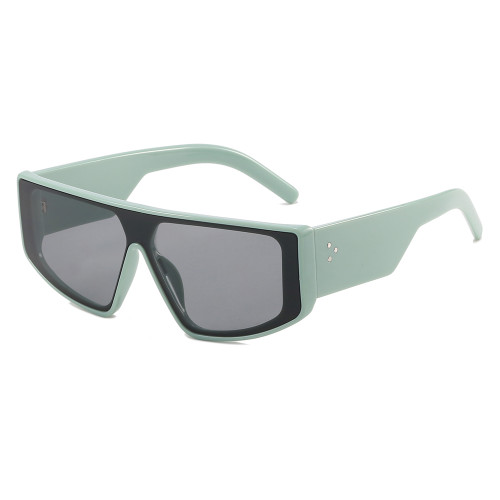 Flat Top Chic Chunky Rectangle Shades Sunglasses