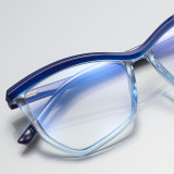 Oversized Women Cat Eye Anti Blue Light Lenses Glasses