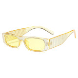 Small Sparkling Plastic Rectangle Sunglasses