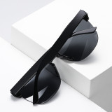 Polarized semi-rimless lifestyle Sunglasses