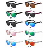 Polarized semi-rimless lifestyle Sunglasses
