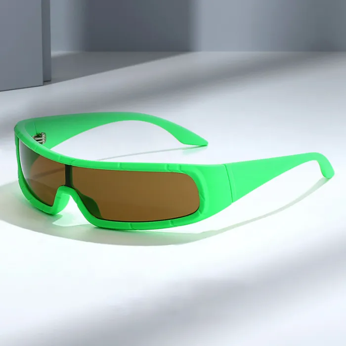 Futuristic Wrap Around Shield Sports Sunglasses