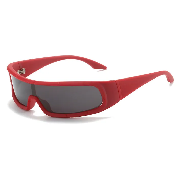 Futuristic Wrap Around Shield Sports Sunglasses