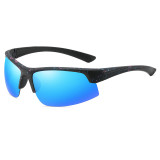 Lightweight Half Frame Sports Polarized Sunglasses