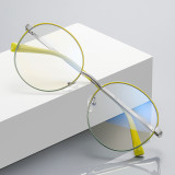Round Transparent Blue Light Blocking Eyeglasses