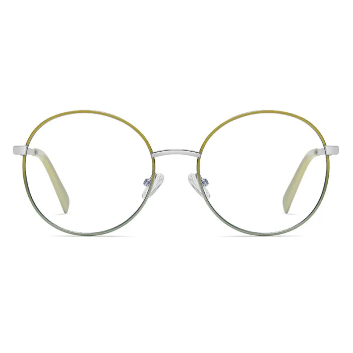 Round Transparent Blue Light Blocking Eyeglasses