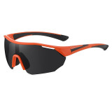 Half Rim Oversize Shield Polarized Sunglasses