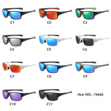 Flat Top Polarized Rectangular Sports Sunglasses