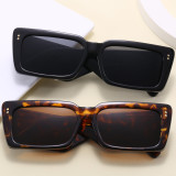 Rectangle Retro Thick Frame Sunglasses