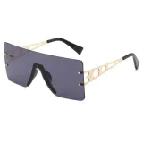 Flat Top Oversized Square Rimless Sunglasses