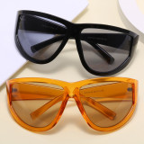 Flat Top Cat Eye Sporty Sunglasses