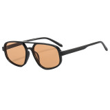 Retro Oversized Square Flat Top Sunglasses