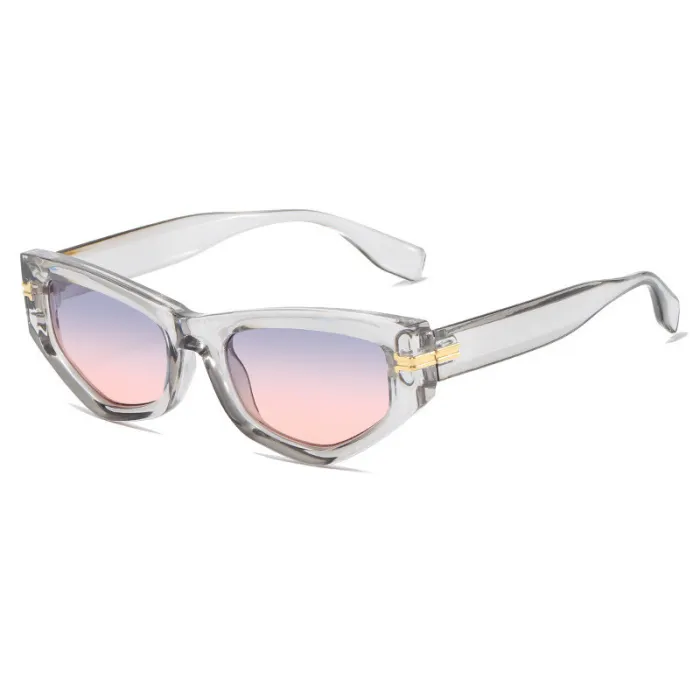 Cat Eye Women Small Polygon Irregular Sunglasses