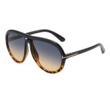 Retro Large Chunky Thick Flat Top Oversized Shades Sunglasses