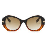 Irregular Gradient Cat Eye Shades Sunglasses