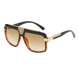 Oversized Luxury Shades Flat Top Square Sunglasses