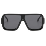 Retro Oversized Flat Top Square Shades Sunglasses