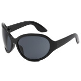 Cat eye Wrap Around Oval Outdoor Cycling Sporty Y2K Sunglasses