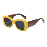 Contrast Color Sunglasses