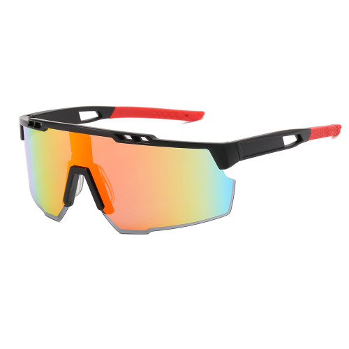 Men Flat Top Sports Cycling Mirror Sunglasses
