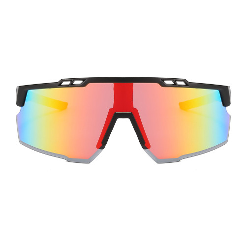 Men Flat Top Sports Cycling Mirror Sunglasses