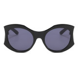 Round Polygon Cat Eye Shades  Sunglasses