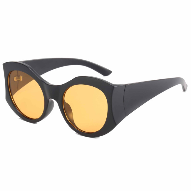 Round Polygon Cat Eye Shades  Sunglasses