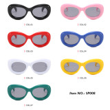 Chunky Colorful Oval Sunglasses