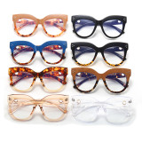 Oversize Square Women Cat Eye Anti Blue Light Eyeglasses