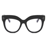 Oversize Square Women Cat Eye Anti Blue Light Eyeglasses