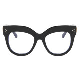 Oversize Square Women Cat Eye Anti Blue Light Eyeglasses