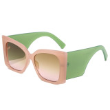 Square Oversized Butterfly Chunky Shades Sunglasses