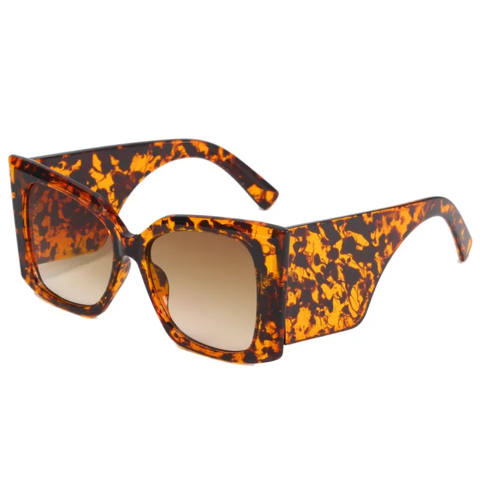 Square Oversized Butterfly Chunky Shades Sunglasses