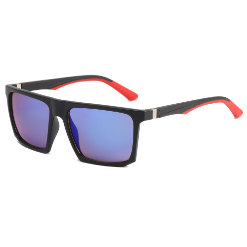 Square Oversized Flat Top Spring Hinges Sunglasses