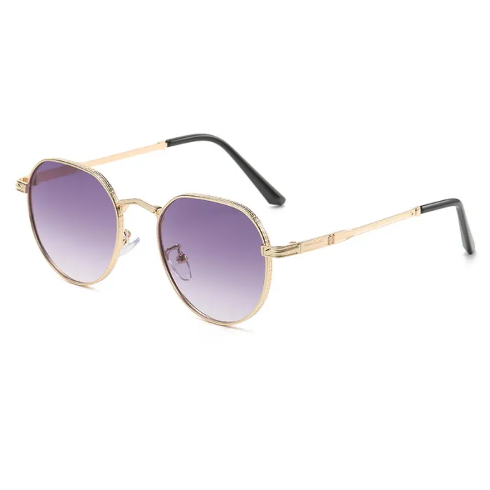 Retro Round Metal Sunglasses