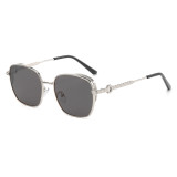 Retro Metal Frame Men Women UV400 Shades Sunglasses