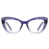 Women Cat Eye Clear Lens Blue Light Blocking Glasses