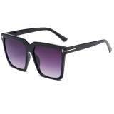 Oversized Cat Eye Women Square Ombre Shades Sunglasses