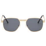 Retro Metal Frame Square UV400 Shades Sunglasses